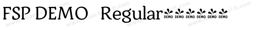 FSP DEMO   Regular字体转换